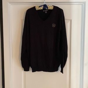 Oxford Golf Golfing Sweater.  Black. Size XL. 100% Pima Cotton.